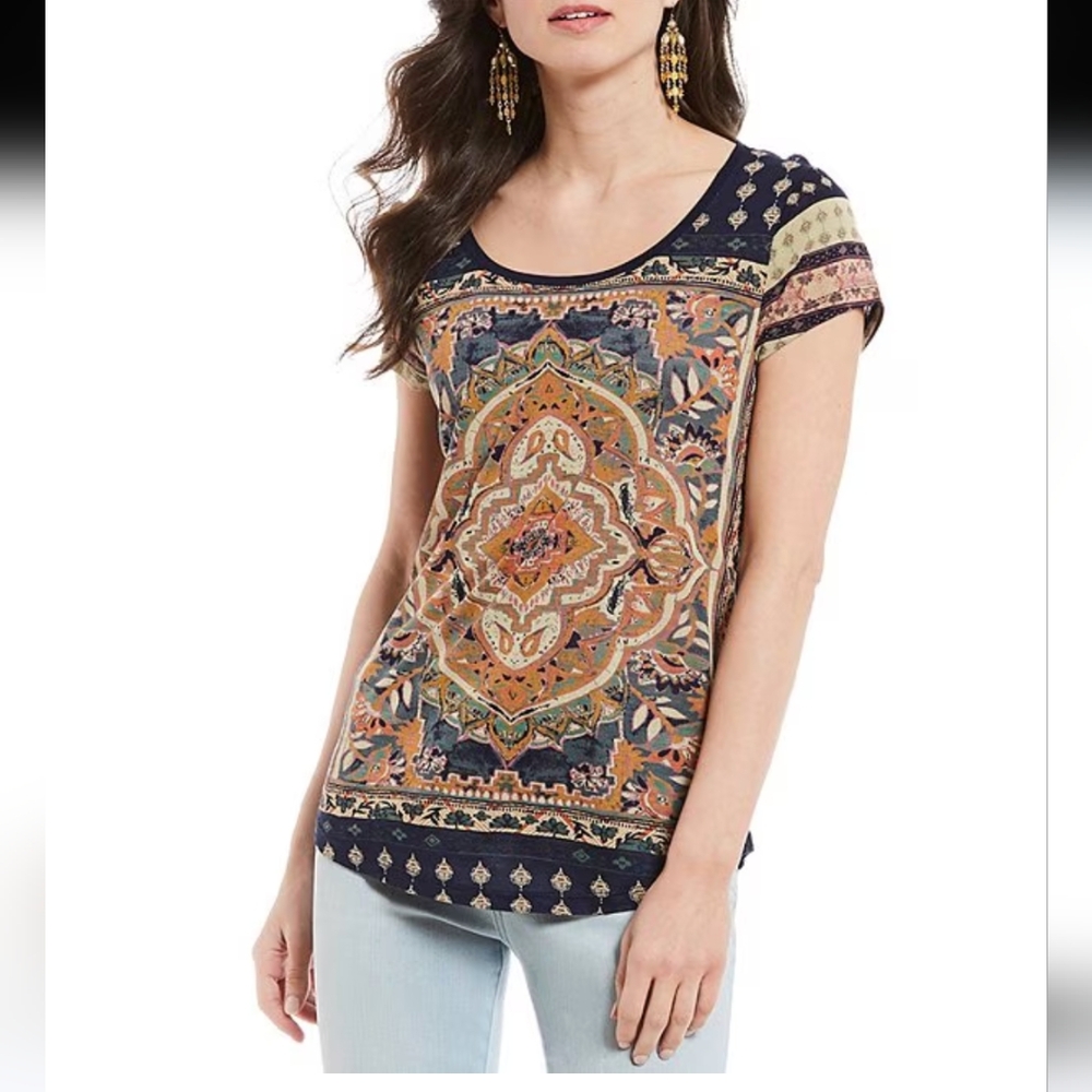 Lucky Brand magic carpet tee size 1X